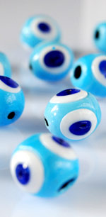 blue eye beads