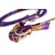 Amethyst Ruby Citrine Necklace for evil eye protection