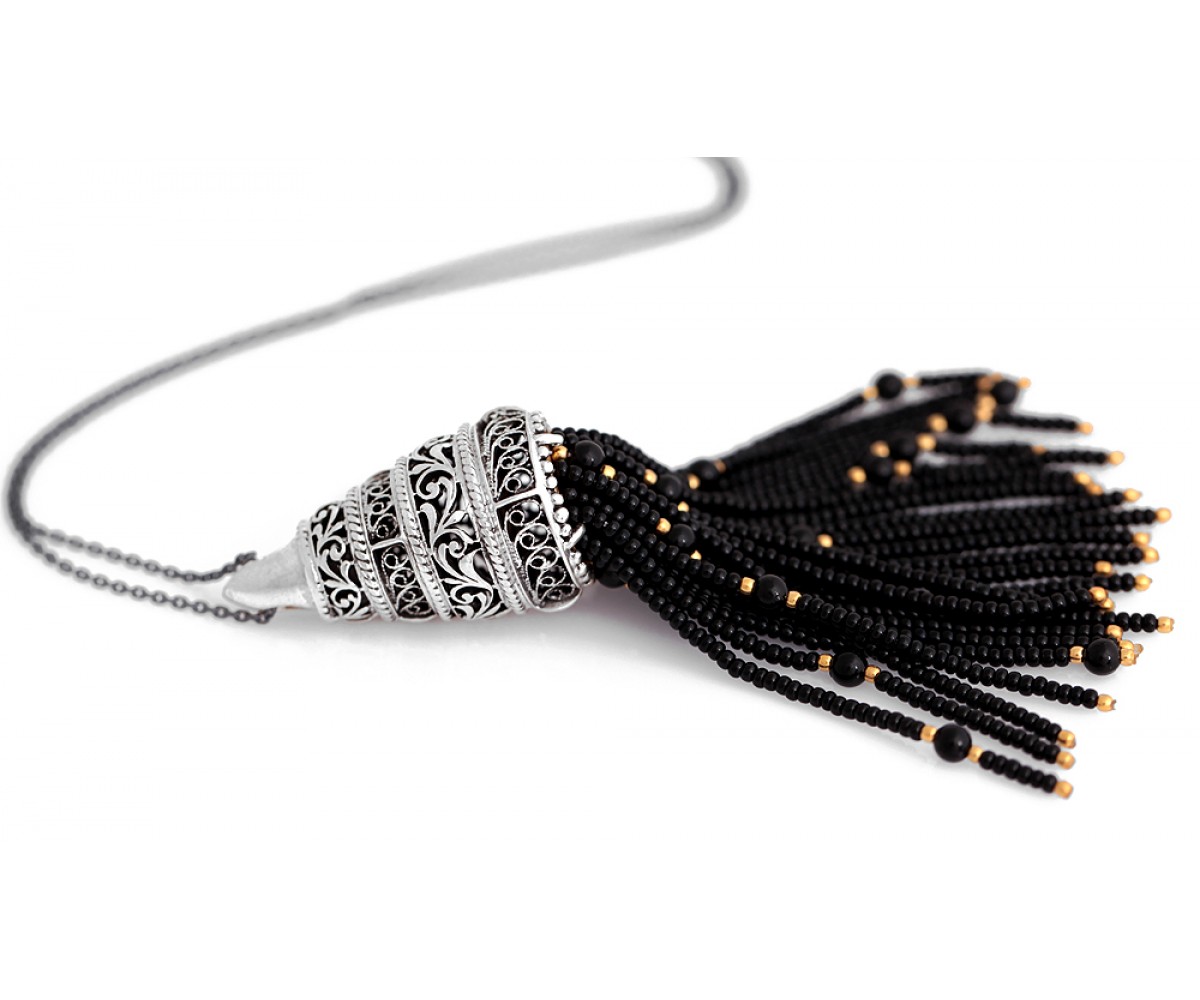 Designer Tassel Necklace for evil eye protection