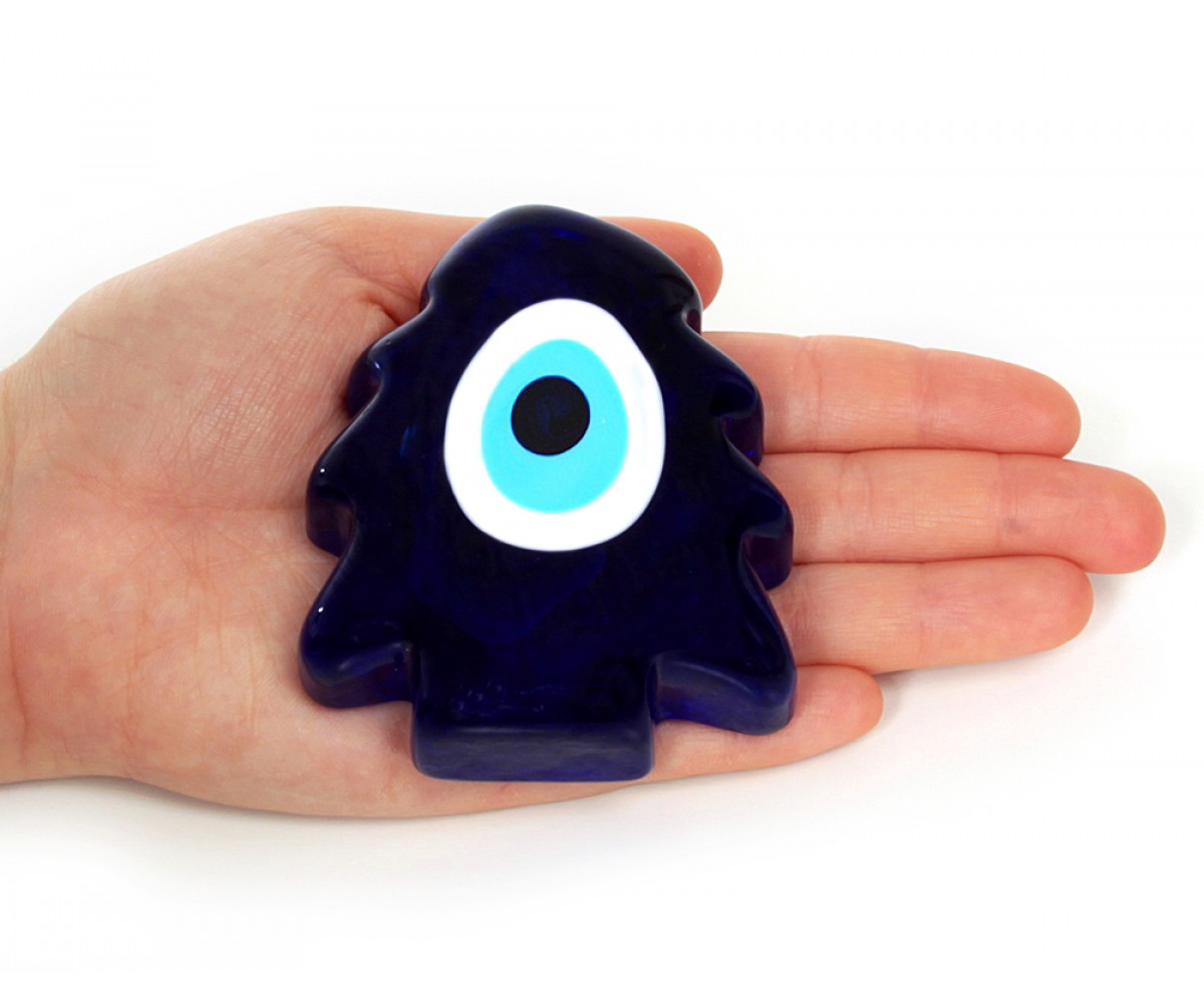 Glass Evil Eye Paper Weight for evil eye protection