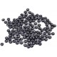 Evil Eye Beads Black Double Sided Without Hole - 50 pcs for evil eye protection