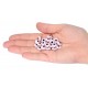 Evil Eye Beads Pink Double Sided Without Hole - 50 pcs for evil eye protection
