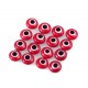 Evil Eye Beads Red Double Sided Without Hole - 50 pcs for evil eye protection
