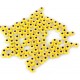 Evil Eye Beads Yellow Double Sided Without Hole - 50 pcs for evil eye protection