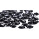 Oval Evil Eye Beads Black Double Sided Without Hole - 50 pcs for evil eye protection