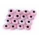Oval Evil Eye Beads Pink Double Sided Without Hole - 50 pcs for evil eye protection