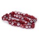 Small Red Eye Beads - 50 pcs