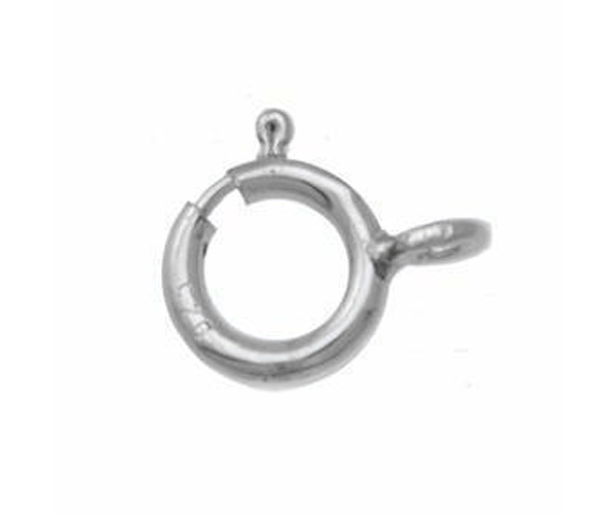 Sterling Silver Open-Ring Spring Ring Clasp for evil eye protection