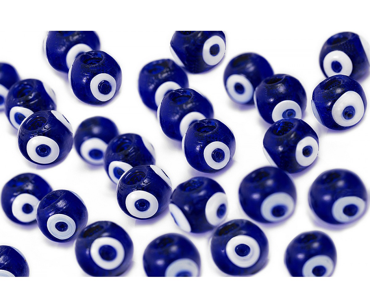 Turkish Blue Eye Beads - 12 pcs for evil eye protection