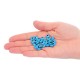 Turquoise Evil Eye Beads Double Sided - 50 pcs for evil eye protection