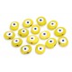 Yellow Evil Eye Beads - 15 pcs for evil eye protection
