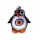 Murano Evil Eye Penguin Pendant for evil eye protection
