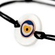 14k Rose Gold Evil Eye String Bracelet for evil eye protection