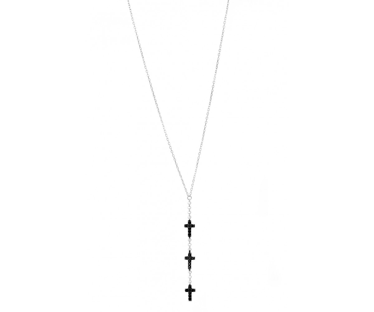 Celebrity Inspired Mini Cross Charms Necklace for evil eye protection