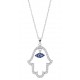 Hand of Fatima Evil Eye Necklace for evil eye protection
