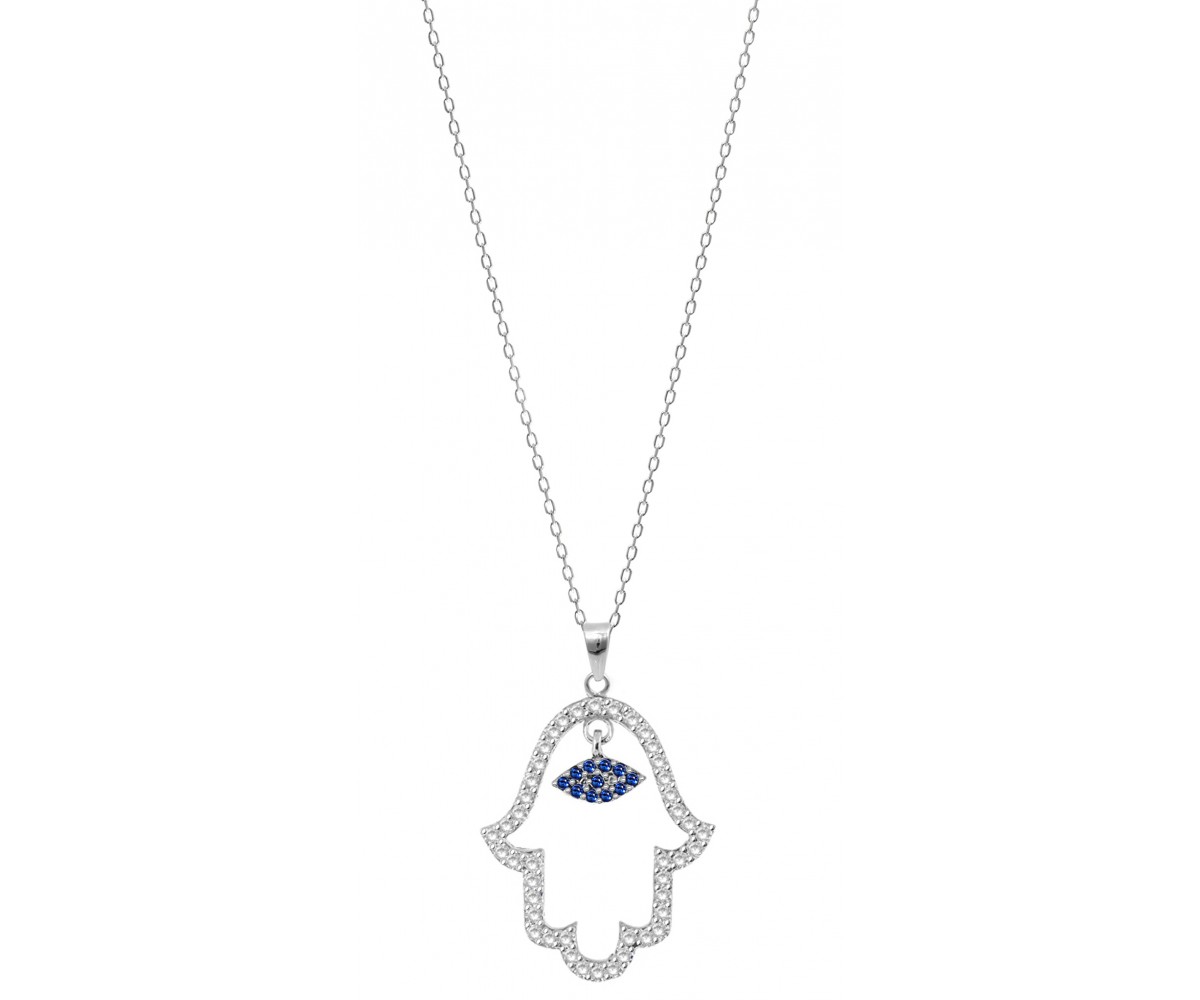 Hand of Fatima Evil Eye Necklace for evil eye protection