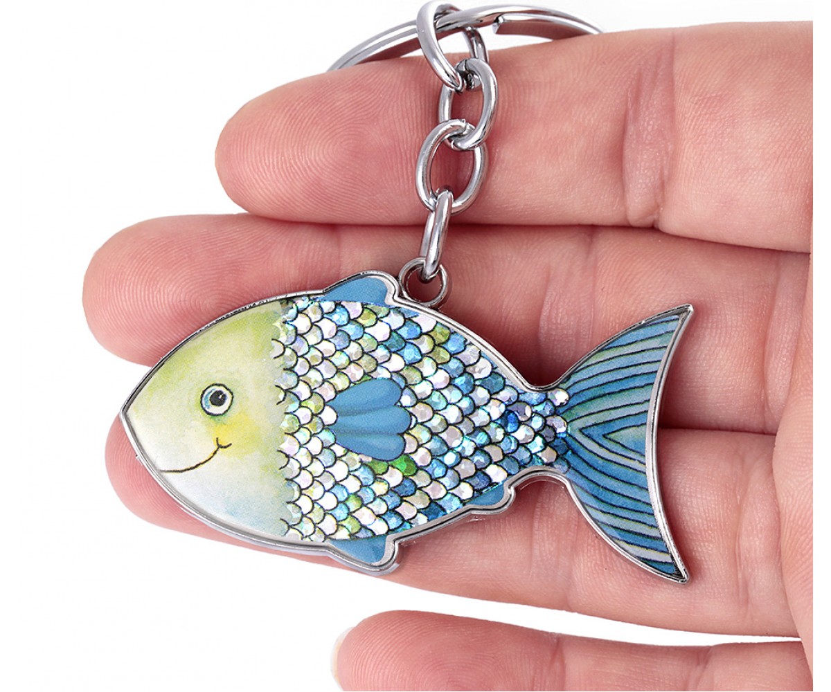 Cute Fish Keychain for Good Luck for evil eye protection