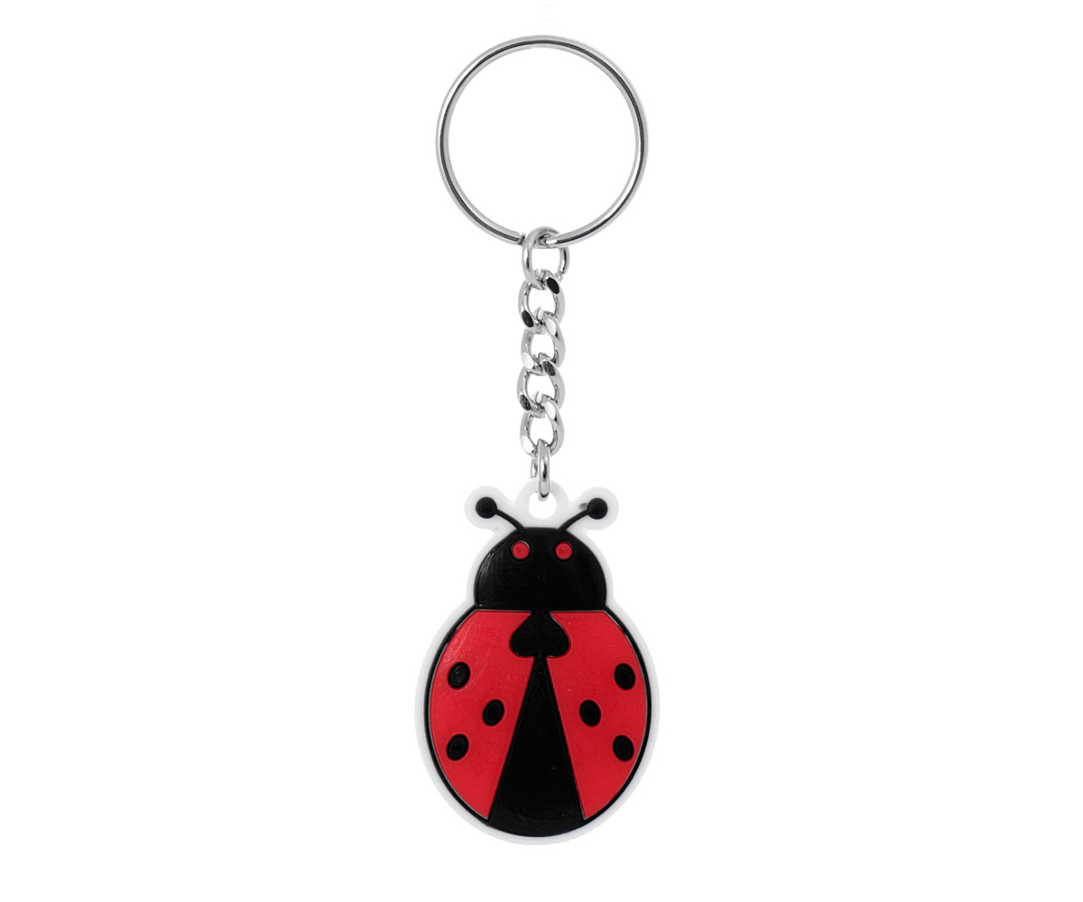 Cute Keychains - Two Pieces Silicone Ladybird for evil eye protection
