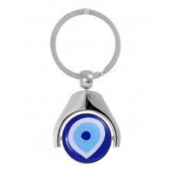 Lucky Eye Turkish Evil Eye Keychain Heart Clip Plastic Round Pendant Key  Chain Car Keyring Llavero Porte Clé מחזיק מפתחות - Key Chains - AliExpress