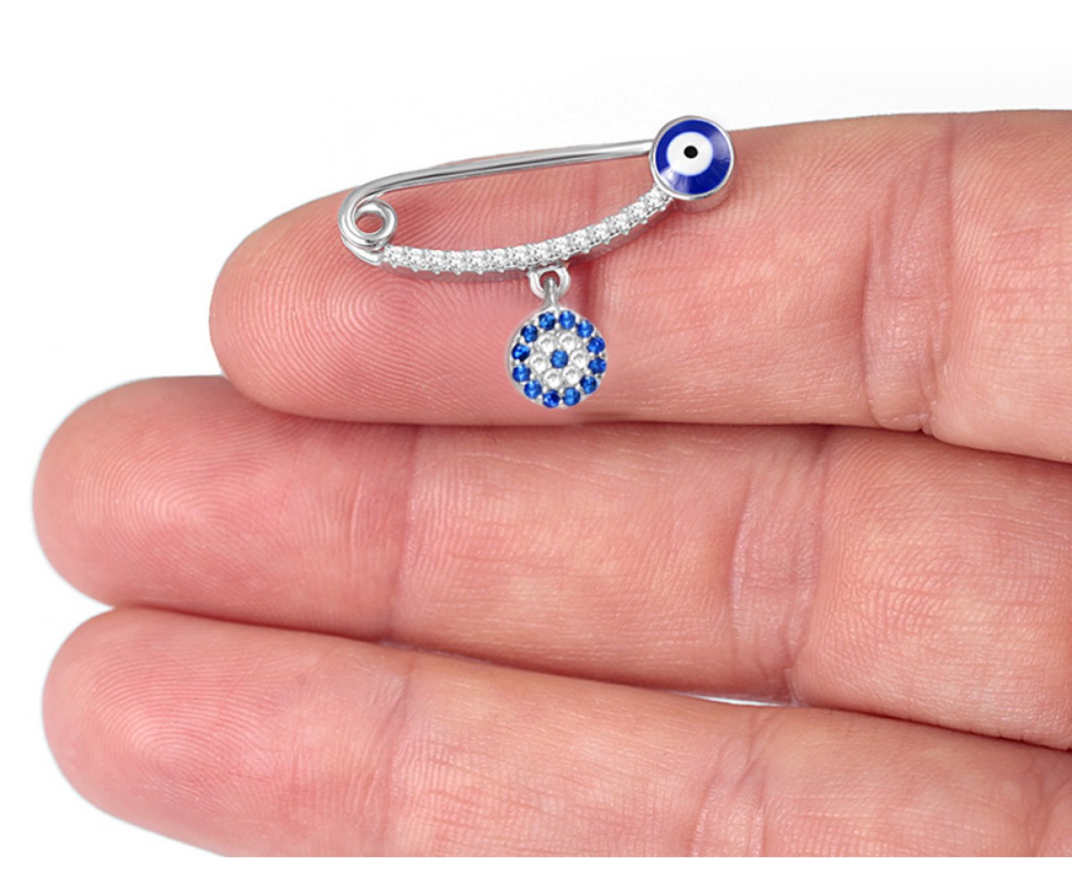Lucky Eye Baby Pin for evil eye protection