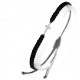 Black String Bracelet with Cross for evil eye protection