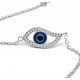 Evil Eye Bracelet with Enamel Blue Evil Eye