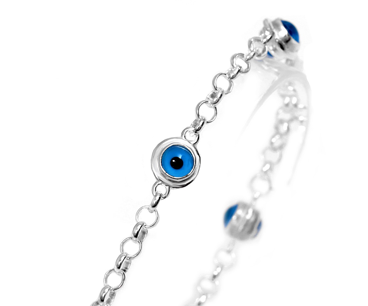 Evil Eye Bracelet with Greek Mati for evil eye protection