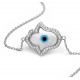 Hamsa Bracelet with Mother of Pearl Hamsa Evil Eye for evil eye protection