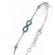 Infinity Bracelet with Nano Turquoise stones