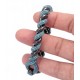 Luxury Silver Bracelet with Nano Turquoise Stones