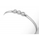 Silver Bracelet with Celebrity Inspired Diamond Simulated Cz Stones for evil eye protection