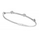Silver Knitted Chain Hamsa Bracelet for evil eye protection