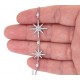 Silver Starburst Bracelet with Cz Stones for evil eye protection