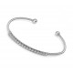 Sterling Silver Cable Bangle Bracelet for evil eye protection