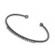 Sterling Silver Cable Bangle Bracelet for evil eye protection