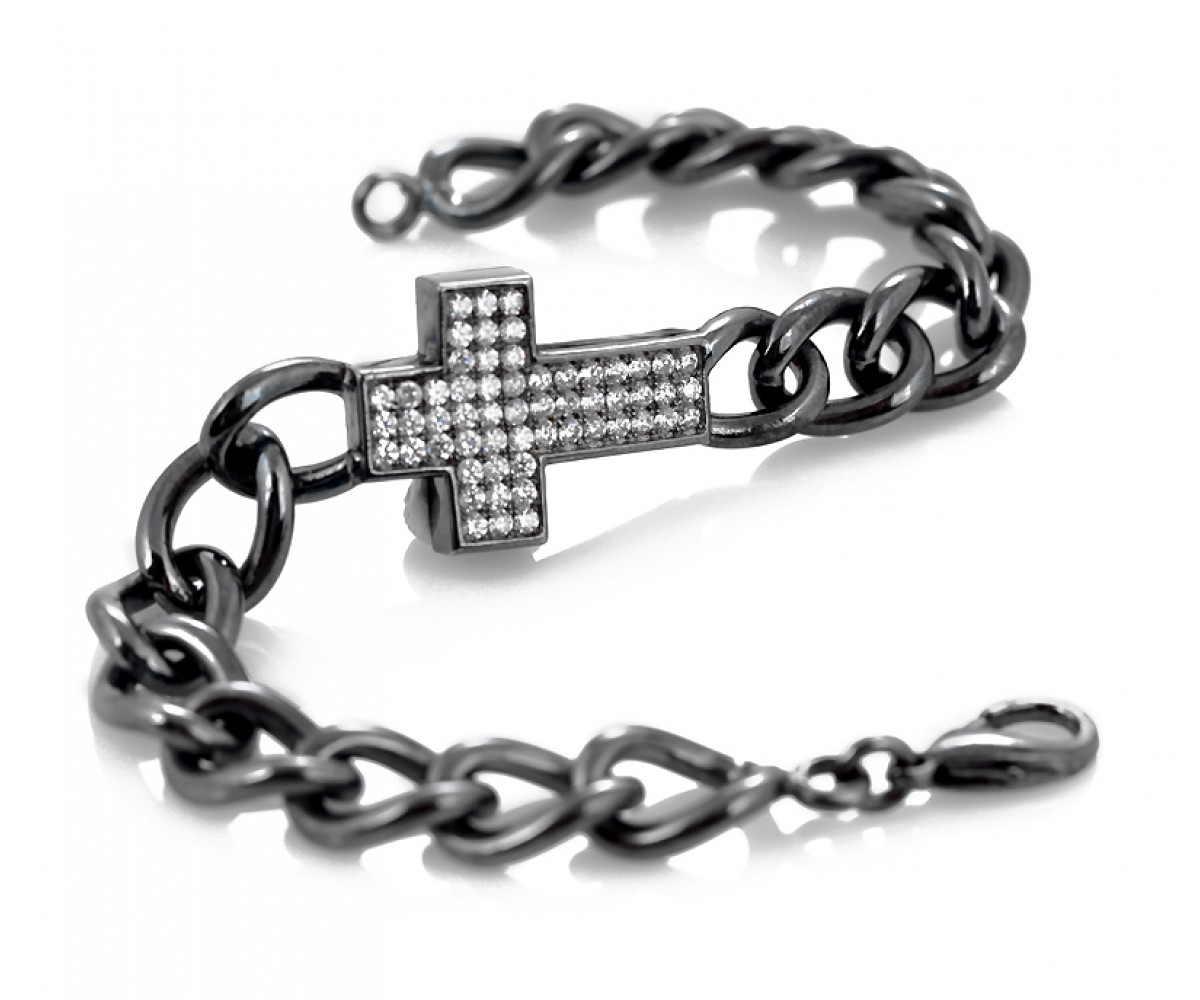 Unisex Cross Chain Bracelet for evil eye protection