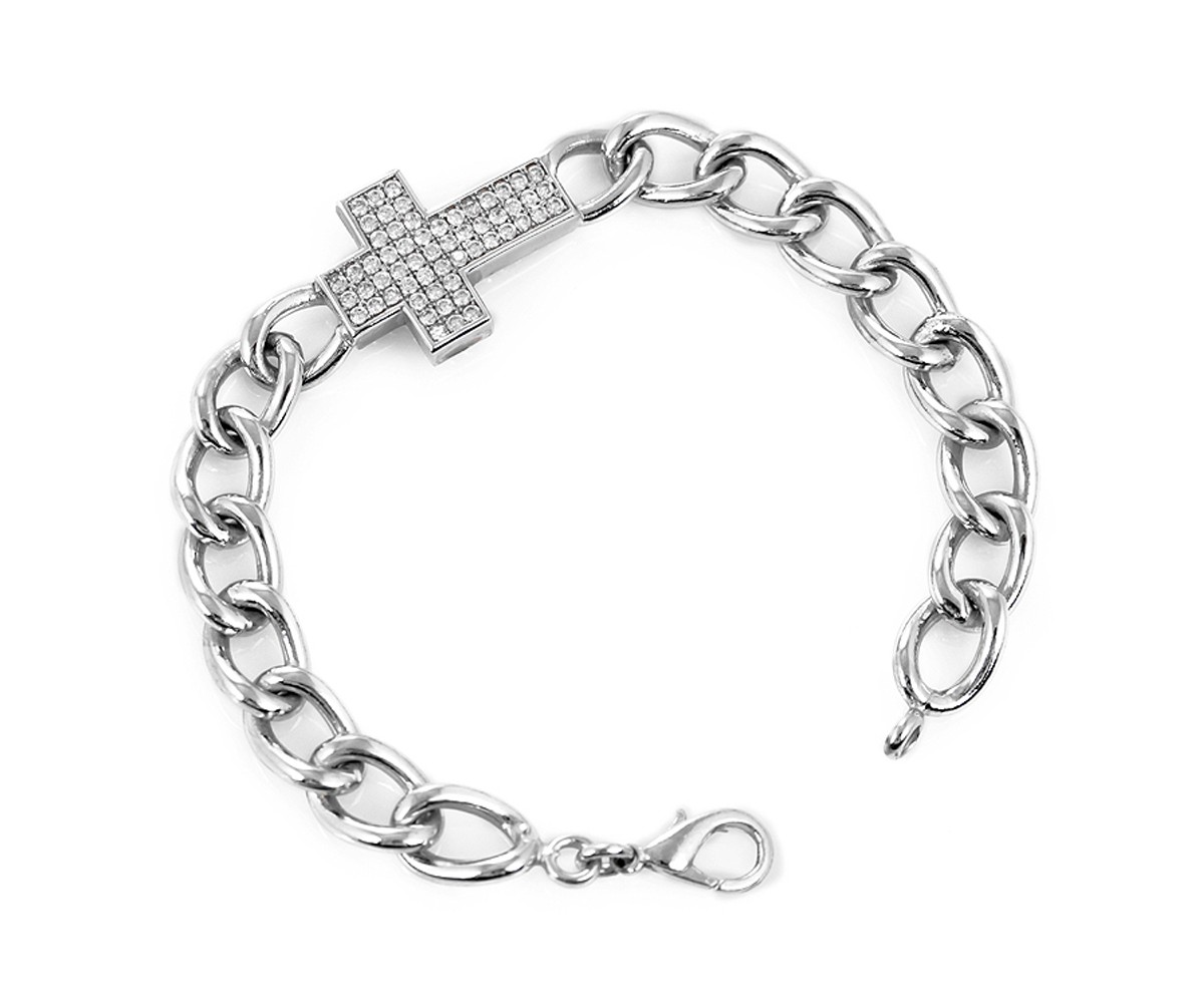 Unisex Cross Chain Bracelet for evil eye protection