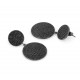 Black Cubic Zirconia Earrings for evil eye protection