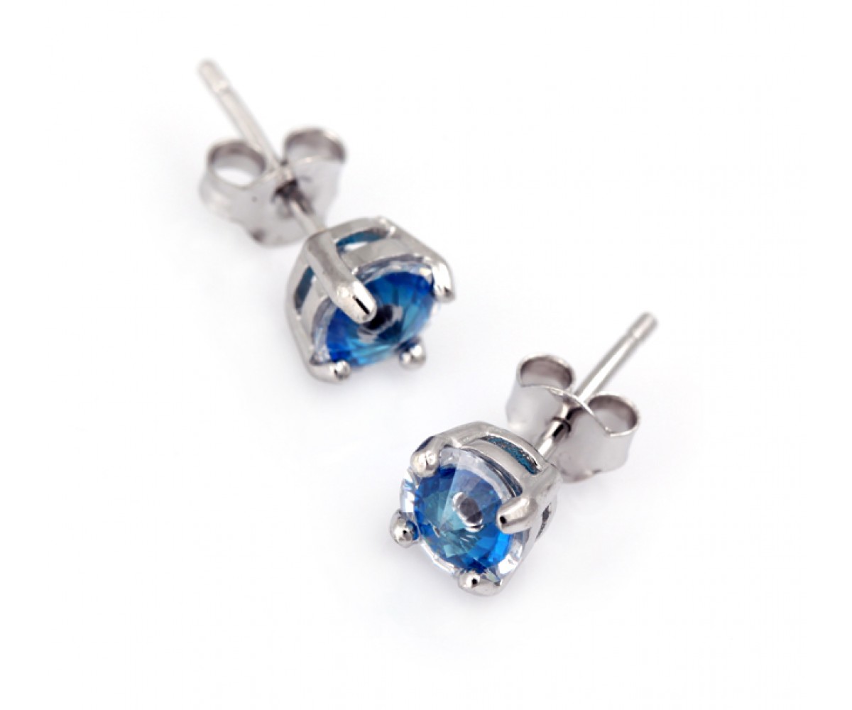 Evil Eye Earrings with Crystal Stones for evil eye protection