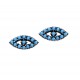 Evil Eye Earrings with Nano Turquoise Stones