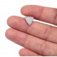 Silver Triangle Stud Earrings for evil eye protection