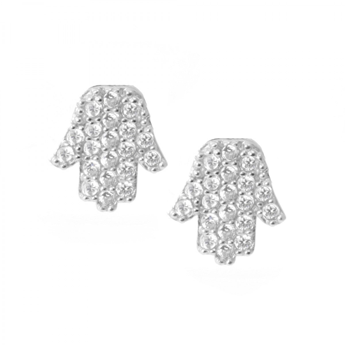 Soulove Hamsa Hand Evil Eye CZ Dangle Charm – 925 Sterling Silver Bead For Snake Chain Bracelets - View #3
