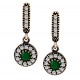 Turkish Antique Emerald Earrings
