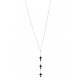 Celebrity Inspired Mini Cross Charms Necklace