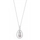 Celebrity Inspired Pearl CZ Necklace for evil eye protection