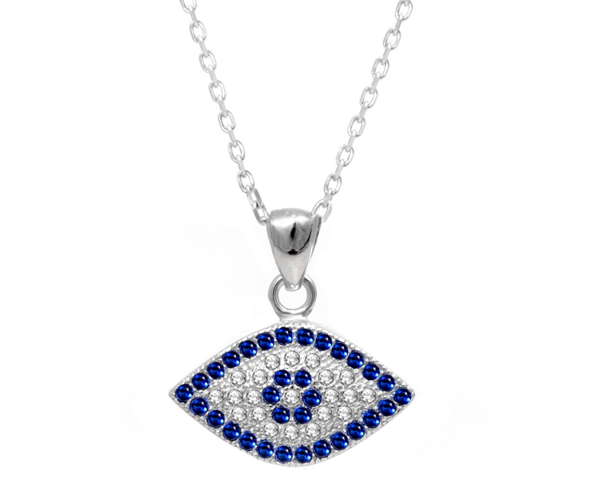Evil Eye Crystal Necklace for evil eye protection