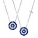 Evil Eye Necklace with Cz Stones
