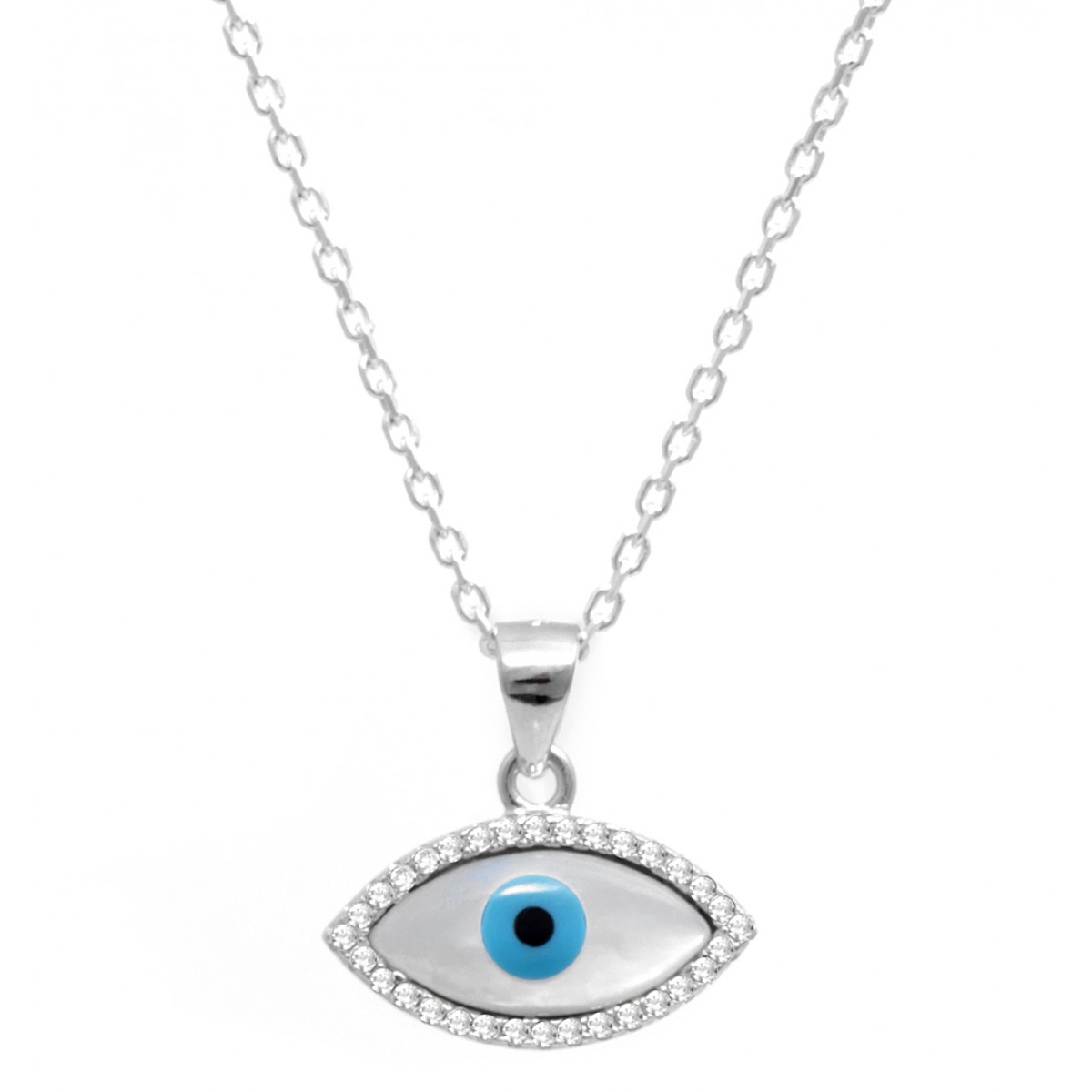 Buy Evil Eye Pendant Necklace in Silver Evil Eye Necklaces