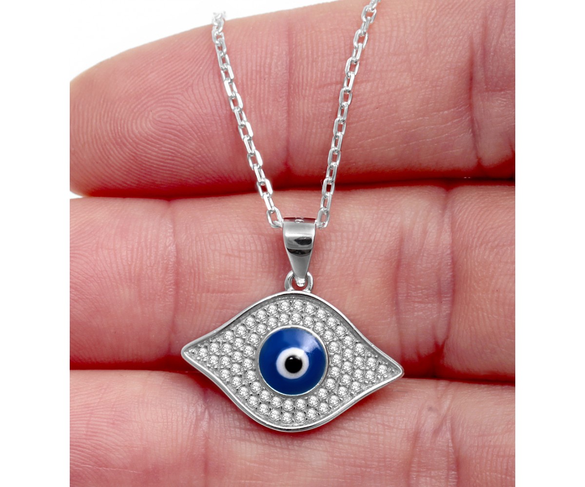Evil Eye Pendant with Greek Evil Eye for evil eye protection