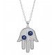Hamsa Necklace with Evil Eyes for evil eye protection